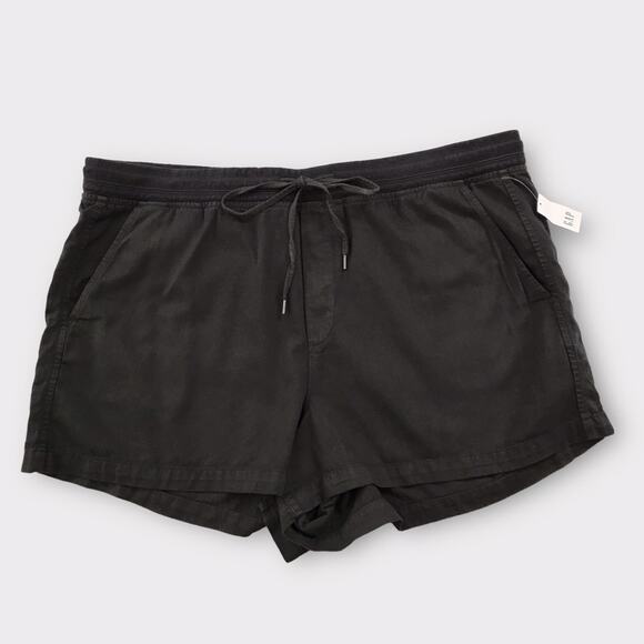 Gap NWT Shorts Black Dyed High Waist Pull on Size XXL - Picture 7 of 7